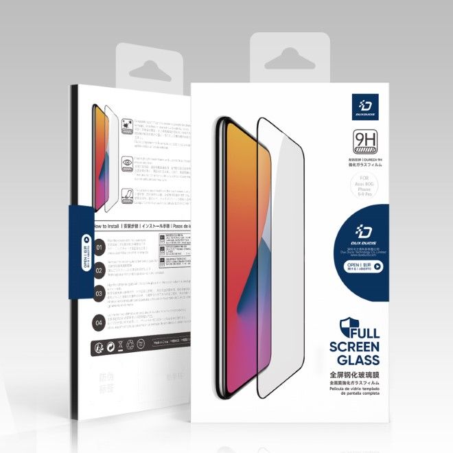 Dux Ducis - Asus ROG Phone 9 / 9 Pro Schutzglas - aus gehärtetem Glas - 10D - schwarz