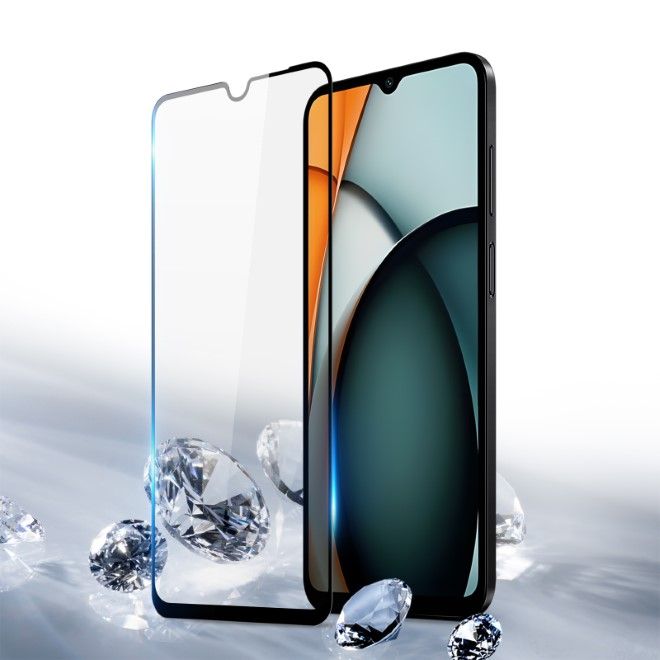 Dux Ducis - Xiaomi Redmi A3 Pro Schutzglas - aus gehärtetem Glas - 9D - schwarz