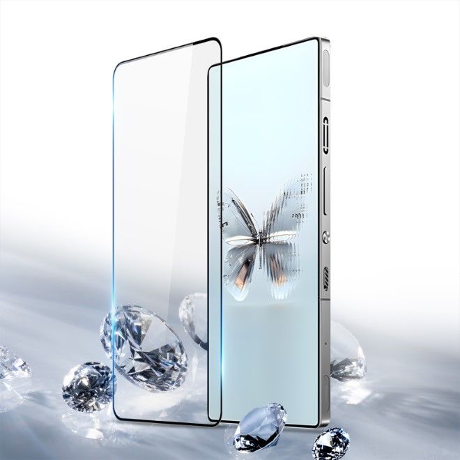 Dux Ducis - ZTE nubia Red Magic 10 Pro / 10 Pro+ Schutzglas - aus gehärtetem Glas - 9D - schwarz