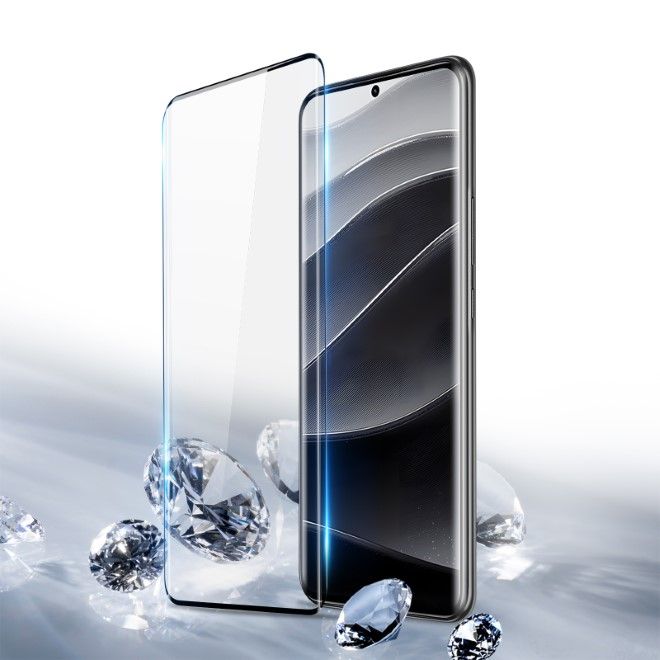 Dux Ducis - Xiaomi Redmi Note 14 Pro 5G / 14 Pro+ 5G Schutzglas - aus gehärtetem Glas - Curved - schwarz