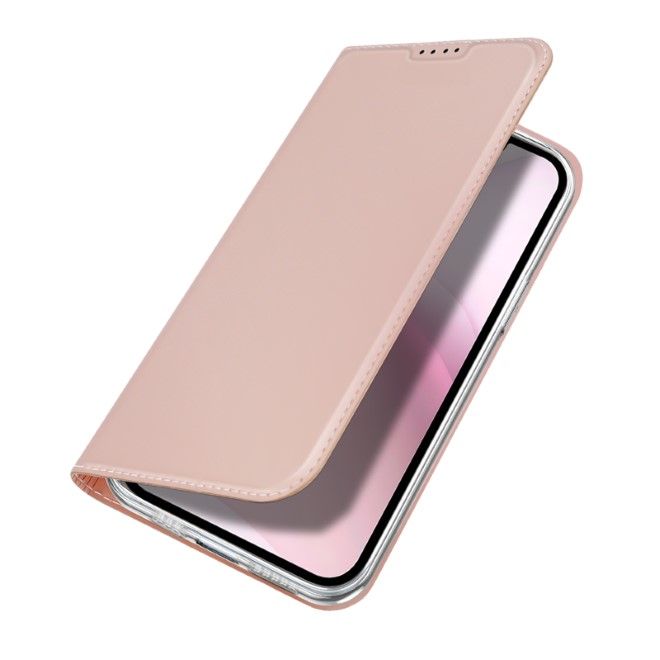 Dux Ducis - iPhone 16e Hülle - Handy Bookcover - Skin Pro Series - rosa