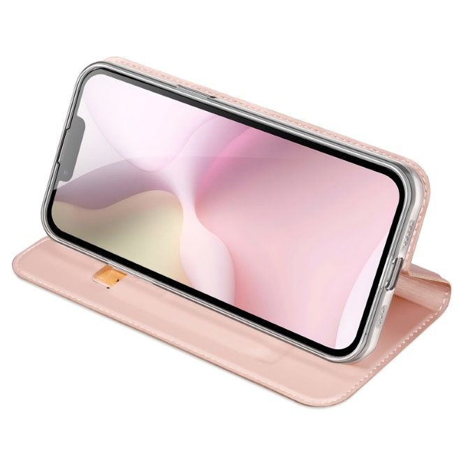 Dux Ducis - iPhone 16e Hülle - Handy Bookcover - Skin Pro Series - rosa