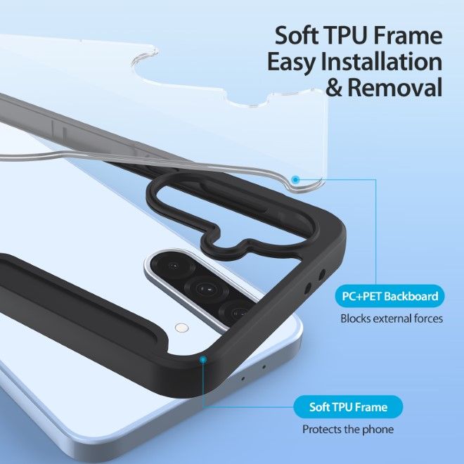 Dux Ducis - Samsung Galaxy A36 5G / A56 5G Hülle - Leder Bookcover mit Standfunktion - Skin X Pro Series - schwarz