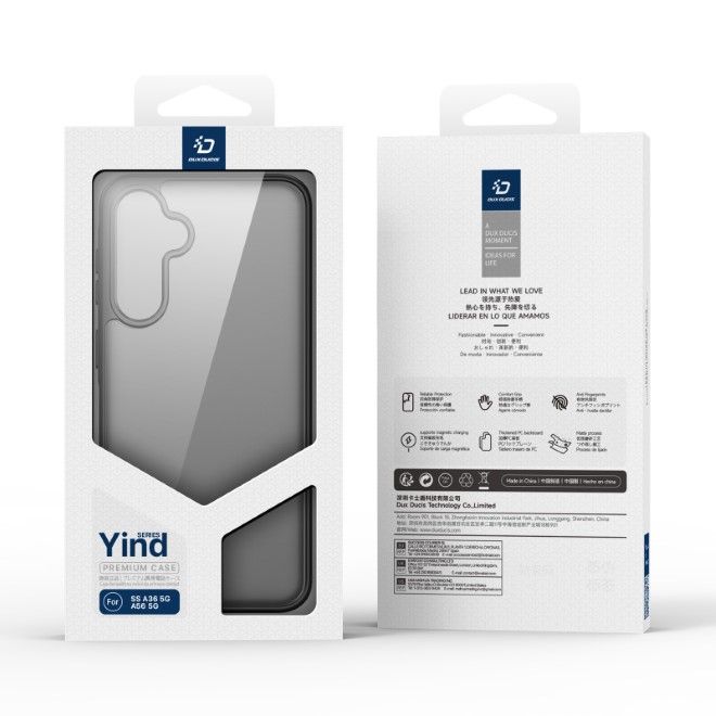 Dux Ducis - Samsung Galaxy A36 5G / A56 5G Hülle - TPU und PC Hardcase - Yind Series - schwarz