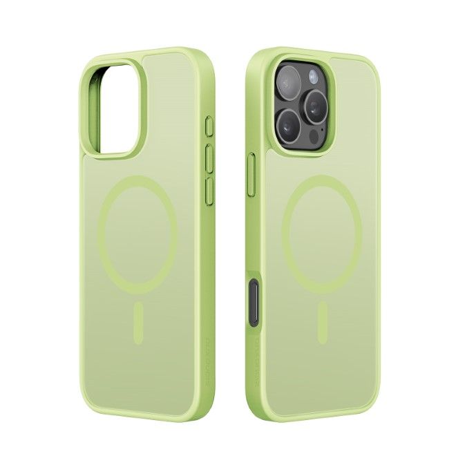 Dux Ducis - iPhone 16 Pro Max Hülle - TPU und PC Hardcase - MagSafe kompatibel - Yind Series - lime