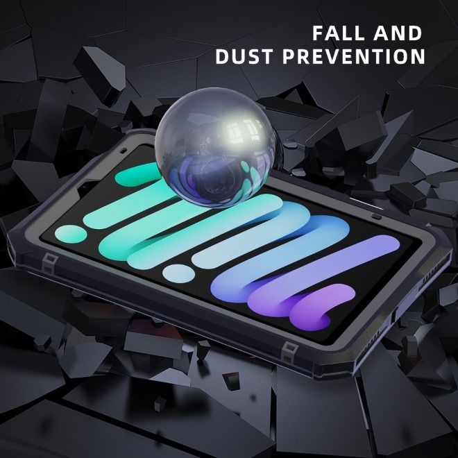 Shellbox - iPad mini 7 (2024) / mini 6 (2021) Outdoor Hülle - Wasserdicht nach IP68 - Shockproof - transparent