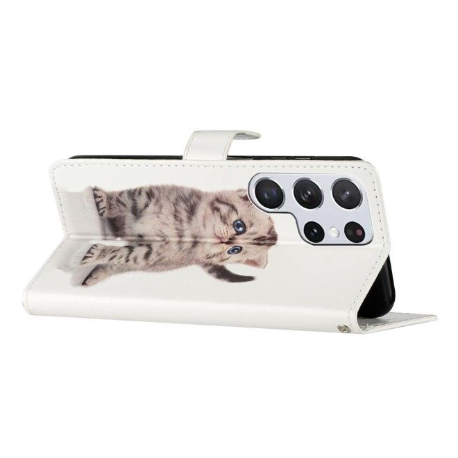 Samsung Galaxy S25 Ultra Handy Hülle - Leder Bookcover Image Series - Katze