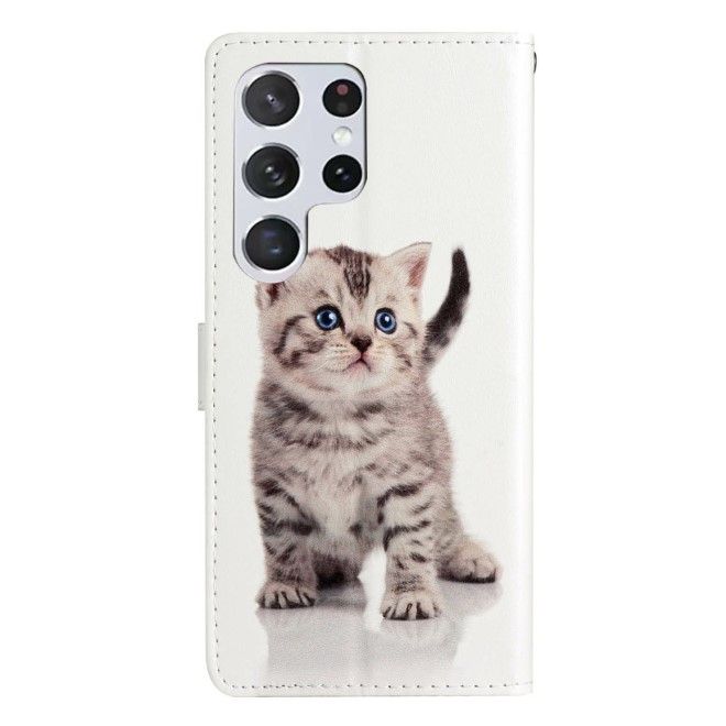 Samsung Galaxy S25 Ultra Handy Hülle - Leder Bookcover Image Series - Katze