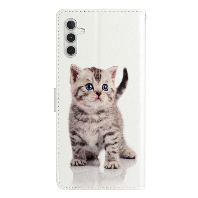 Samsung Galaxy S25+ Handy Hülle - Leder Bookcover Image Series - Katze