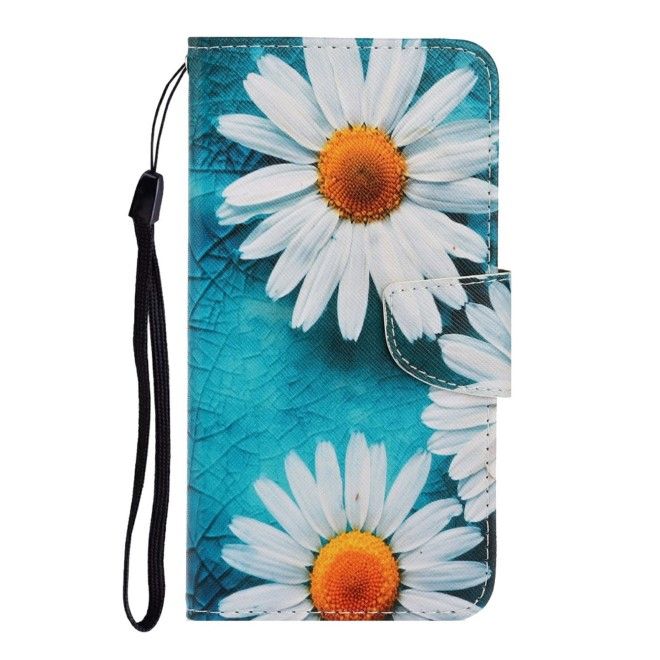 Samsung Galaxy S25 Ultra Handy Hülle - Leder Bookcover Image Series - weisse Blumen