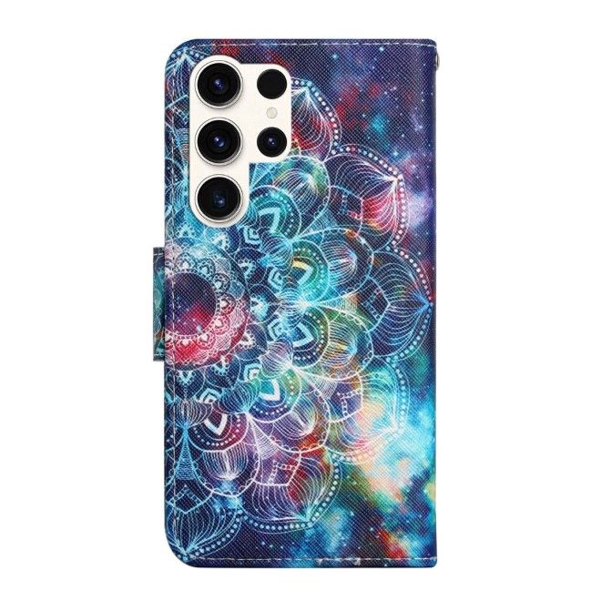 Samsung Galaxy S25 Ultra Handy Hülle - Leder Bookcover Image Series - Galaxy Mandala