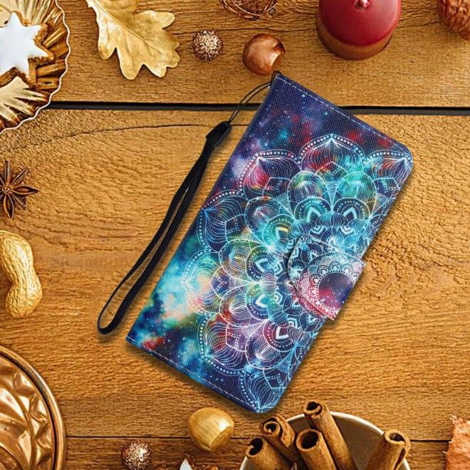 Samsung Galaxy S25 Ultra Handy Hülle - Leder Bookcover Image Series - Galaxy Mandala