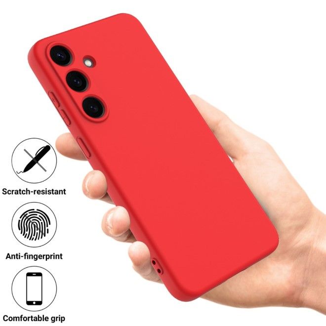 Samsung Galaxy S25+ Handy Hülle - Softcase - Liquid Silicone Series - rot