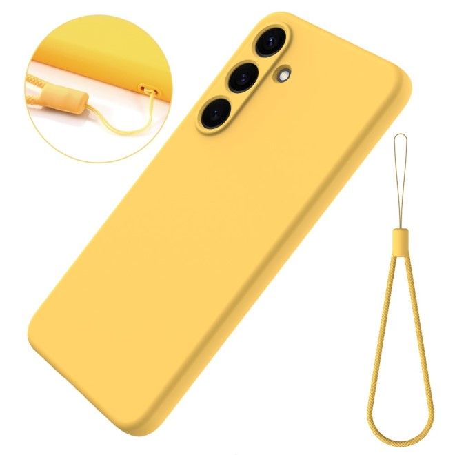 Samsung Galaxy S25+ Handy Hülle - Softcase - Liquid Silicone Series - gelb