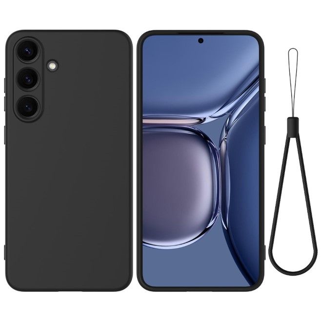 Samsung Galaxy S25+ Handy Hülle - Softcase - Liquid Silicone Series - schwarz