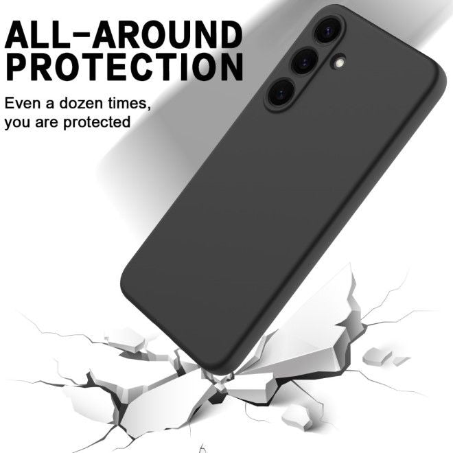Samsung Galaxy S25+ Handy Hülle - Softcase - Liquid Silicone Series - schwarz