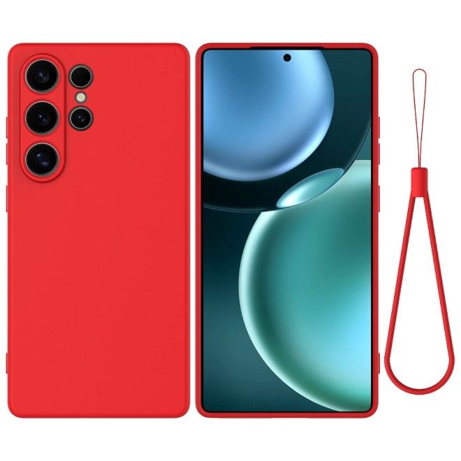 Samsung Galaxy S25 Ultra Handy Hülle - Softcase - Liquid Silicone Series - rot