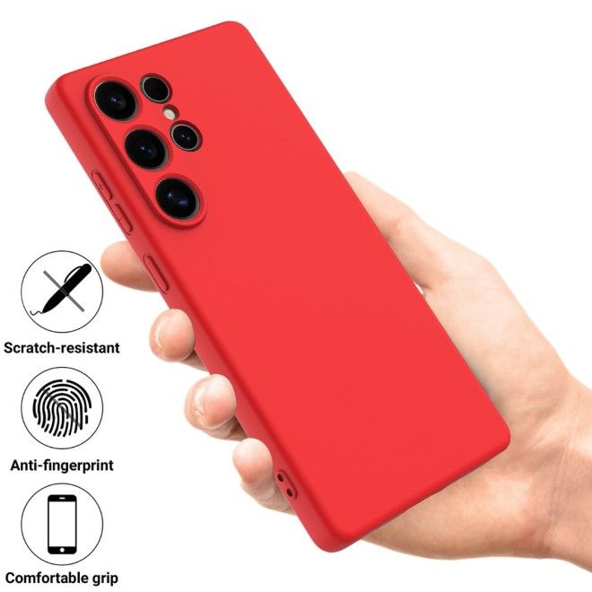 Samsung Galaxy S25 Ultra Handy Hülle - Softcase - Liquid Silicone Series - rot