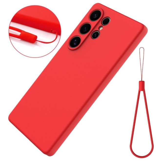 Samsung Galaxy S25 Ultra Handy Hülle - Softcase - Liquid Silicone Series - rot
