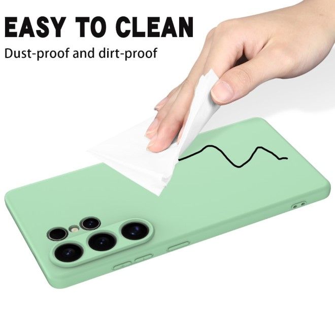 Samsung Galaxy S25 Ultra Handy Hülle - Softcase - Liquid Silicone Series - grün