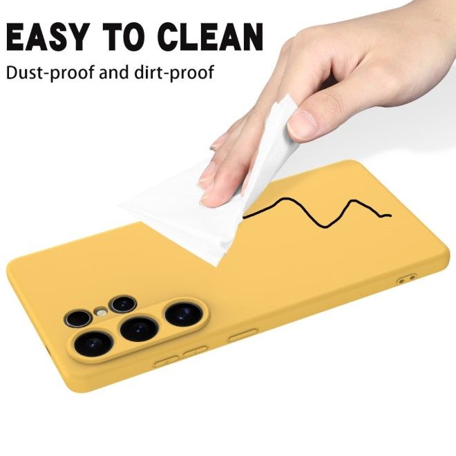 Samsung Galaxy S25 Ultra Handy Hülle - Softcase - Liquid Silicone Series - gelb