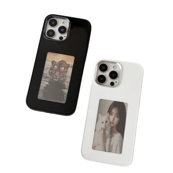 Coque pour iPhone 16 Pro Max - Coque rigide en TPU et acrylique - Écran 4 couleurs à encre électronique personnalisable avec NFC - Noir