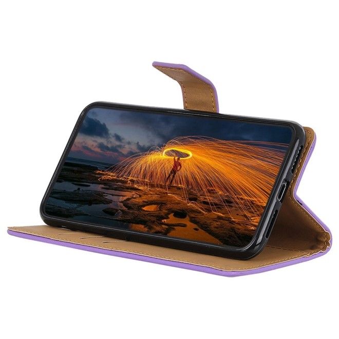 Samsung Galaxy S25+ / S24+ Handy Hülle - Classic II Leder Bookcover Series - purpur