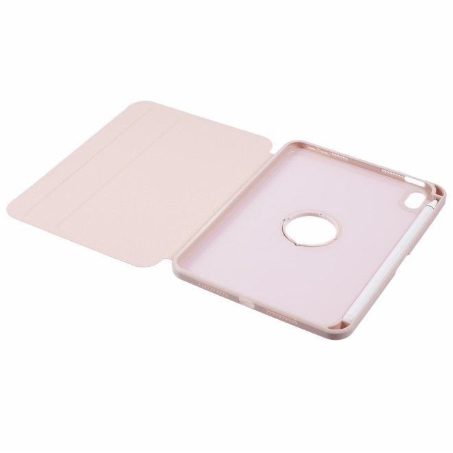 iPad mini 7 (2024) / mini 6 (2021) Hülle - 360° rotierbares Case aus Leder - rosegold