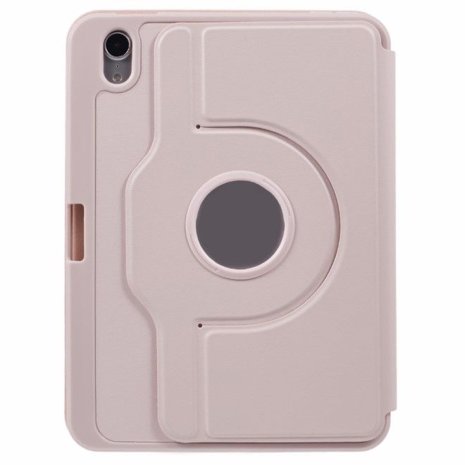 iPad mini 7 (2024) / mini 6 (2021) Hülle - 360° rotierbares Case aus Leder - rosegold