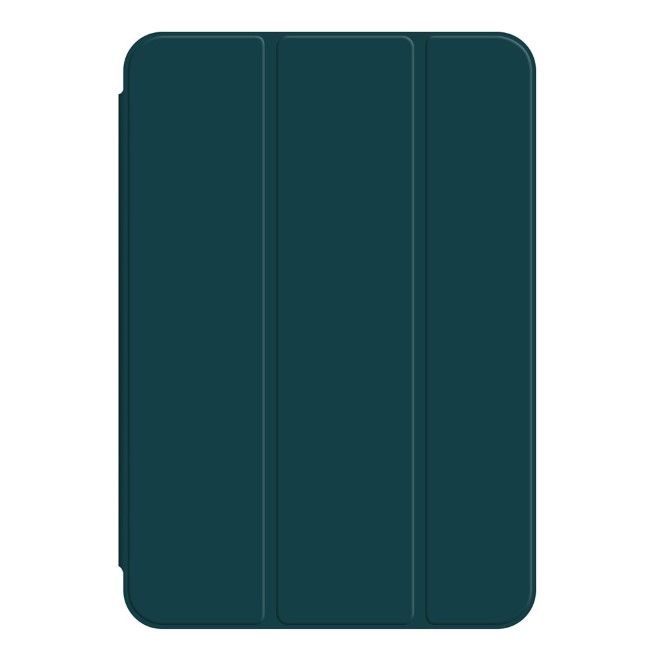 Étui en cuir pour iPad mini 7 (2024) / mini 6 (2021) - Pliable en trois parties - Vert