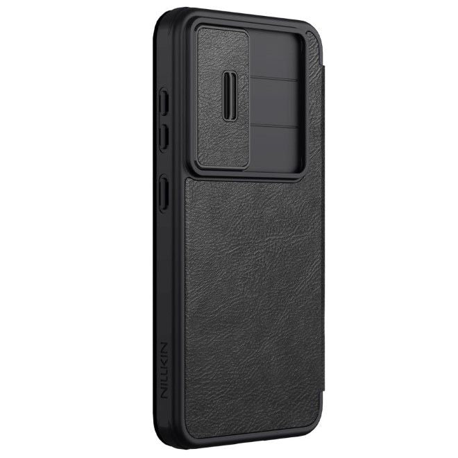 Nillkin - Samsung Galaxy S25 Hülle - Leder Book Case - Qin Pro Series - schwarz