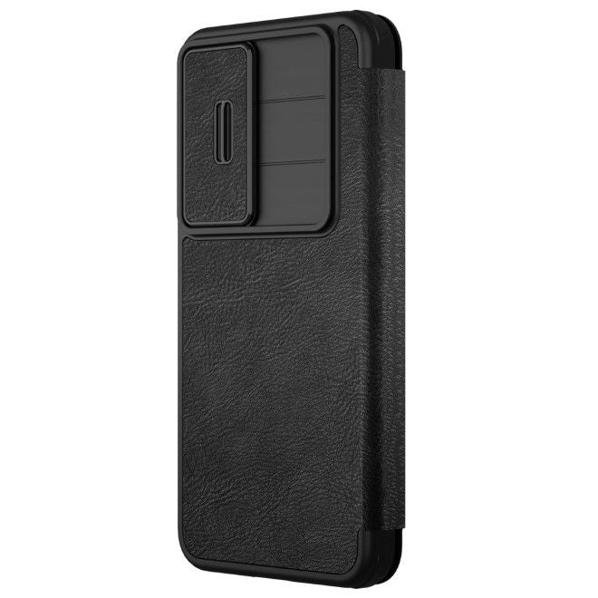 Nillkin - Samsung Galaxy S25+ Hülle - Leder Book Case - Qin Pro Series - schwarz