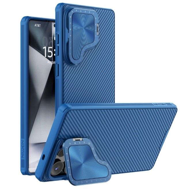 Nillkin - Samsung Galaxy S25 Ultra Hülle - Kunststoff Hardcase - Camshield Prop Series - blau