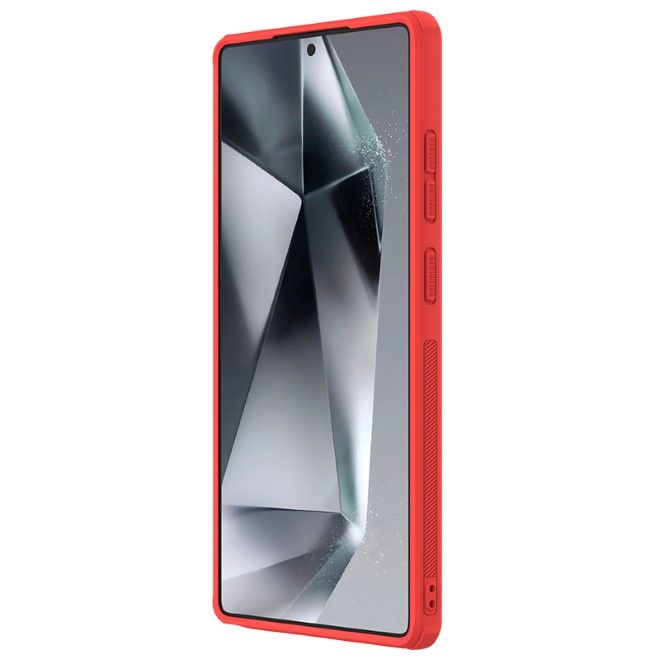 Nillkin - Samsung Galaxy S25 Ultra Hülle - Kunststoff Case - Super Frosted Shield Pro Series - rot