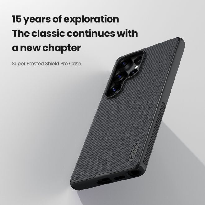 Nillkin - Samsung Galaxy S25 Ultra Hülle - Kunststoff Case - Super Frosted Shield Pro Series - grau