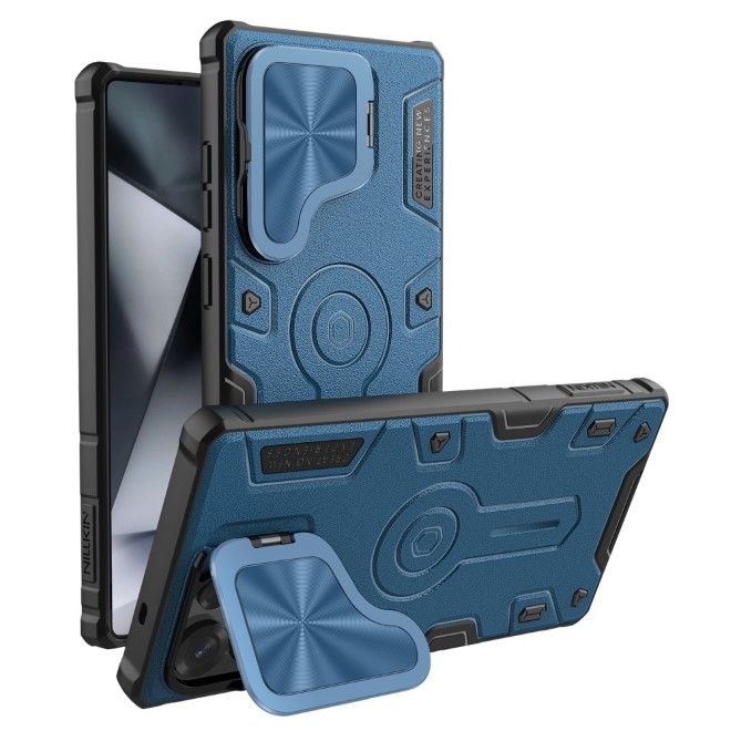 Nillkin - Samsung Galaxy S25 Ultra Hülle - Robustes Hardcase - CamShield Armor Prop Series - blau