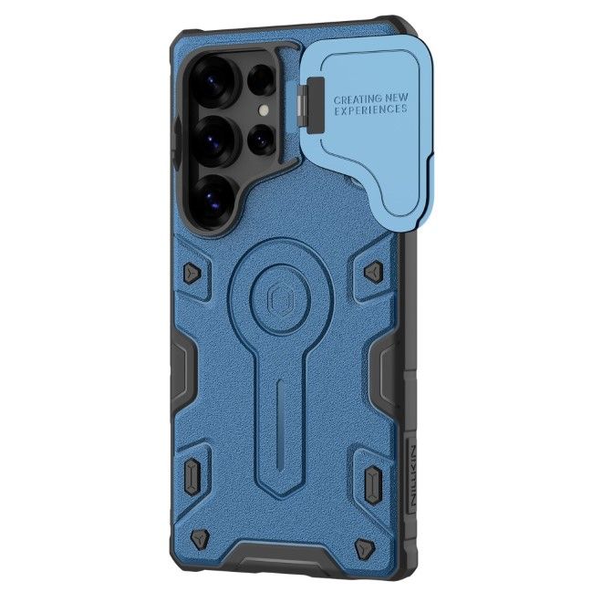Nillkin - Samsung Galaxy S25 Ultra Hülle - Robustes Hardcase - CamShield Armor Prop Series - blau
