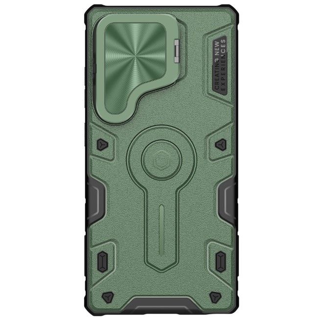 Nillkin - Samsung Galaxy S25 Ultra Hülle - Robustes Hardcase - CamShield Armor Prop Series - grün