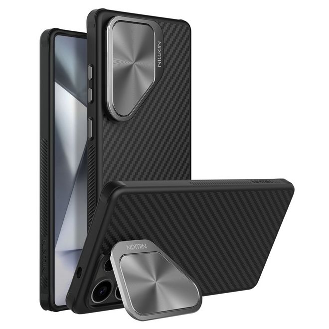 Nillkin - Samsung Galaxy S25 Ultra Hülle - Magnetic MagSafe Hardcase - Carbo Prop Series - schwarz