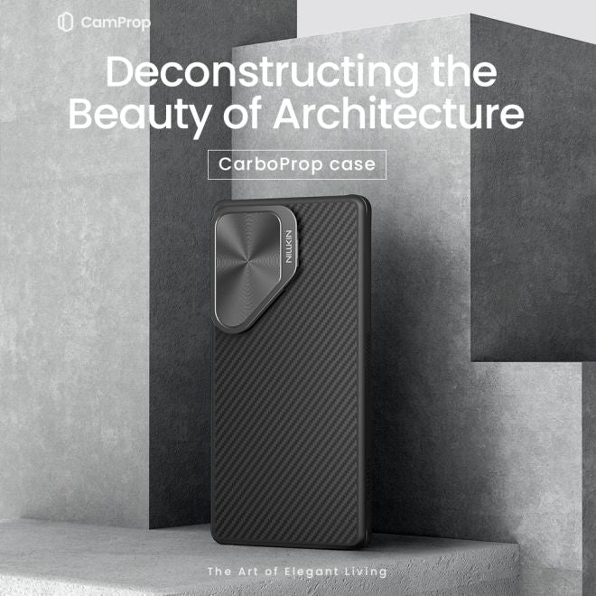 Nillkin - Samsung Galaxy S25 Ultra Hülle - Magnetic MagSafe Hardcase - Carbo Prop Series - schwarz