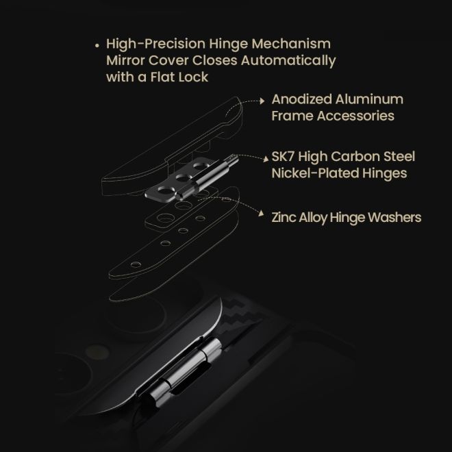 Nillkin - Samsung Galaxy S25 Ultra Hülle - Magnetic MagSafe Hardcase - Carbo Prop Series - schwarz