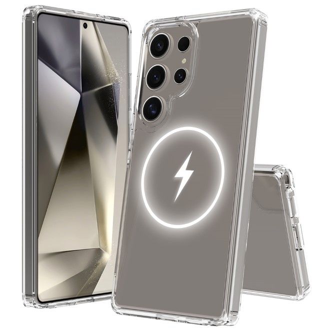 Samsung Galaxy S25 Ultra Hülle (PC / TPU Case) - Polycarbonat Rückseite + TPU Ränder - MagPureProtect Series - transparent