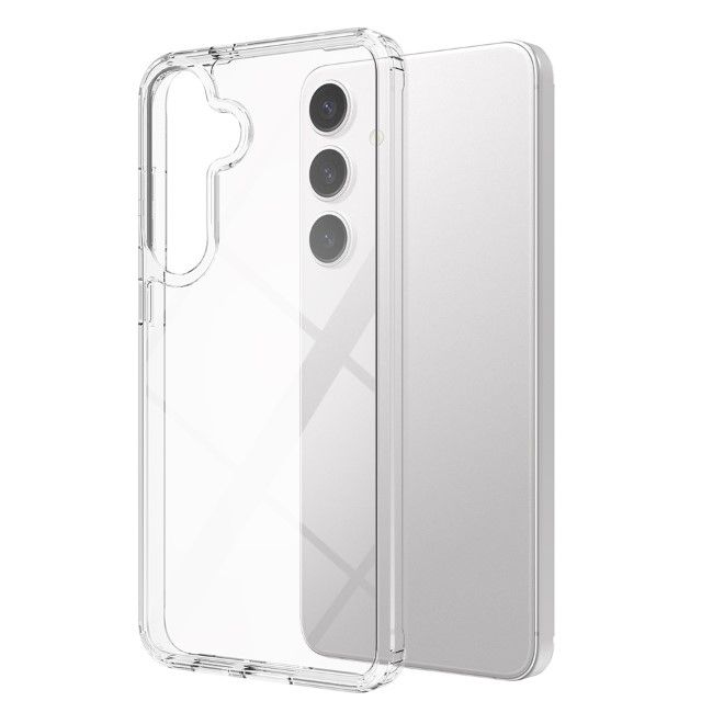 Samsung Galaxy S25+ Hülle (PC / TPU Case) - Polycarbonat Rückseite + TPU Ränder - PureProtect Series - transparent