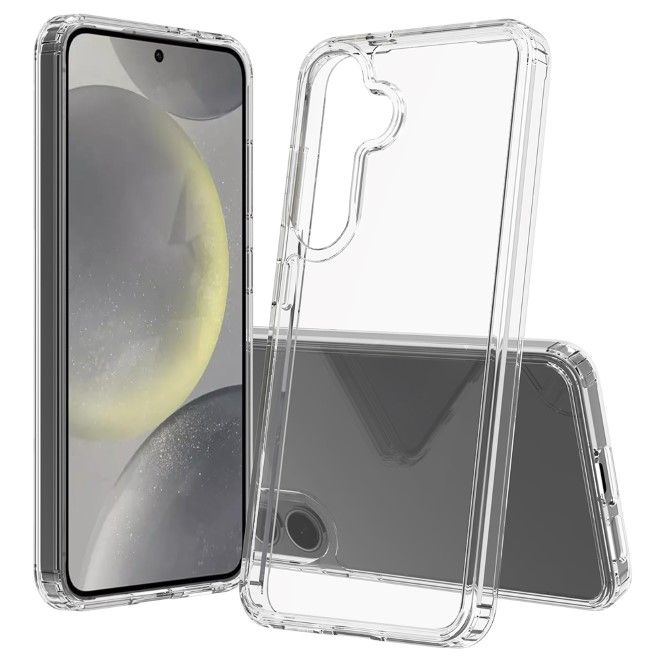 Samsung Galaxy S25 Hülle (PC / TPU Case) - Polycarbonat Rückseite + TPU Ränder - PureProtect Series - transparent