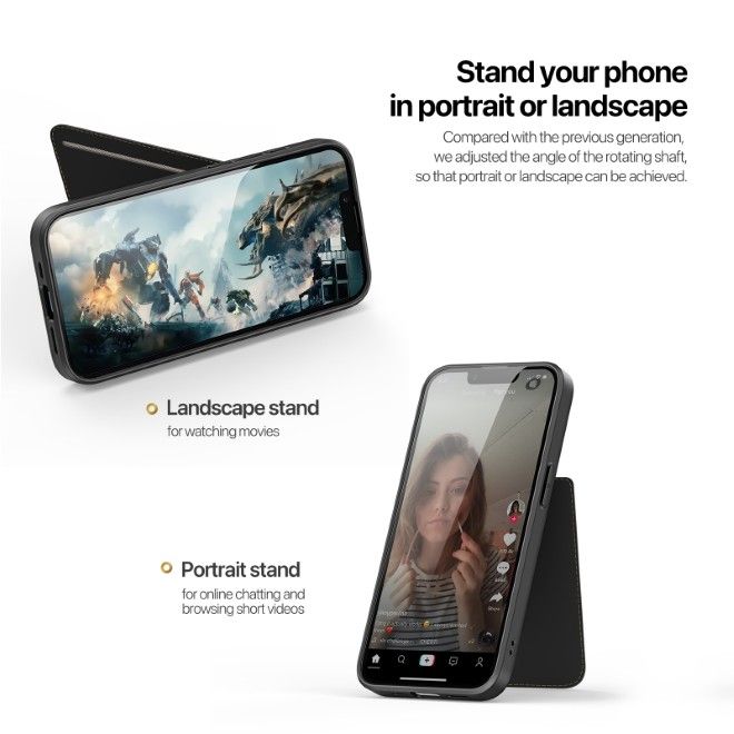 Dux Ducis - iPhone 16e Hülle - PC und TPU Hardcase - Rafi II Mag Series - schwarz