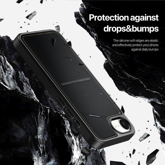 Dux Ducis - iPhone 16e Hülle - PC und TPU Hardcase - Rafi II Mag Series - schwarz