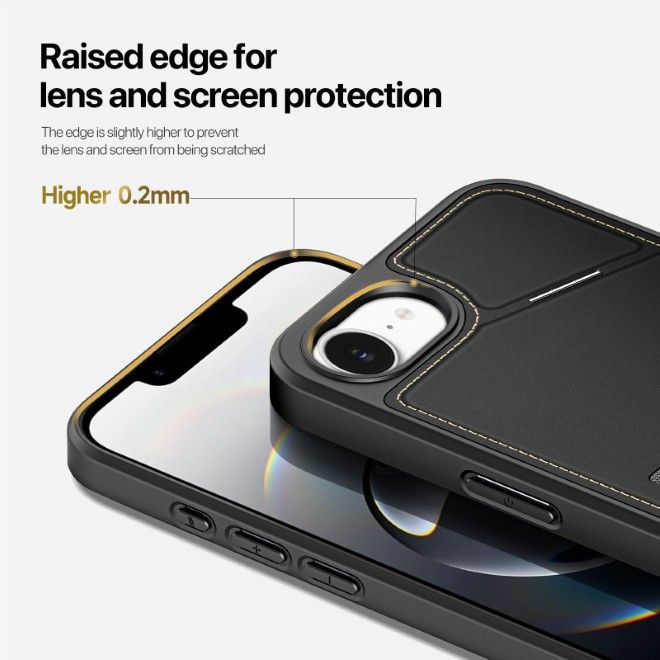 Dux Ducis - iPhone 16e Hülle - PC und TPU Hardcase - Rafi II Mag Series - schwarz