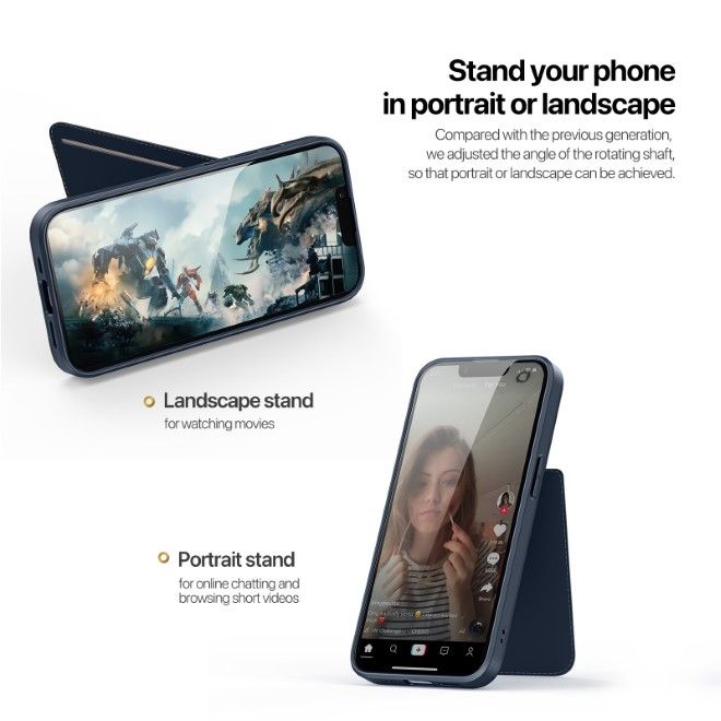 Dux Ducis - iPhone 16e Hülle - PC und TPU Hardcase - Rafi II Mag Series - blau
