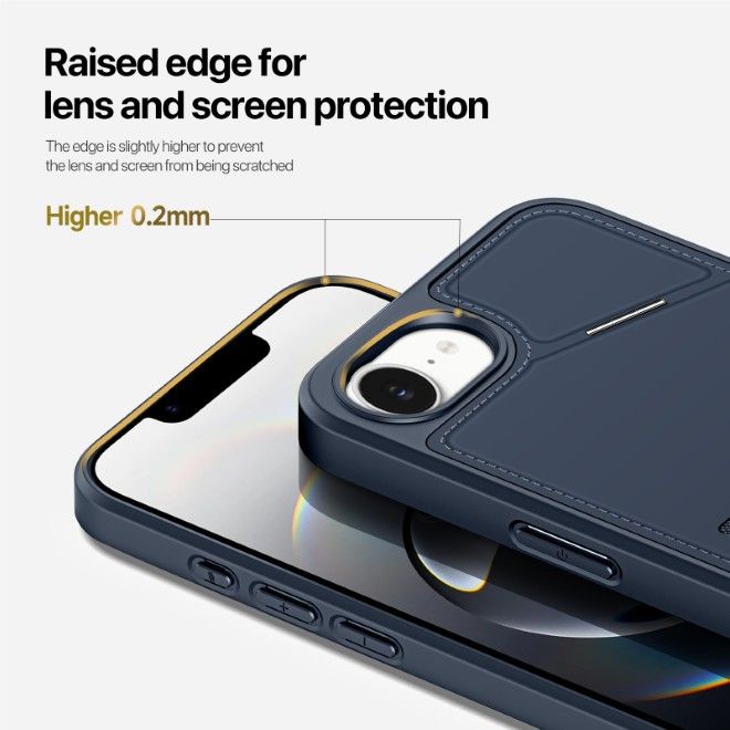 Dux Ducis - iPhone 16e Hülle - PC und TPU Hardcase - Rafi II Mag Series - blau