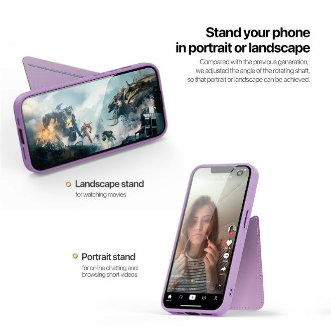 Dux Ducis - iPhone 16e Hülle - PC und TPU Hardcase - Rafi II Mag Series - purpur